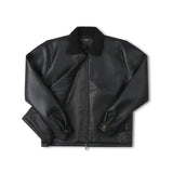SHERPA LEATHER JACKET // BLACK