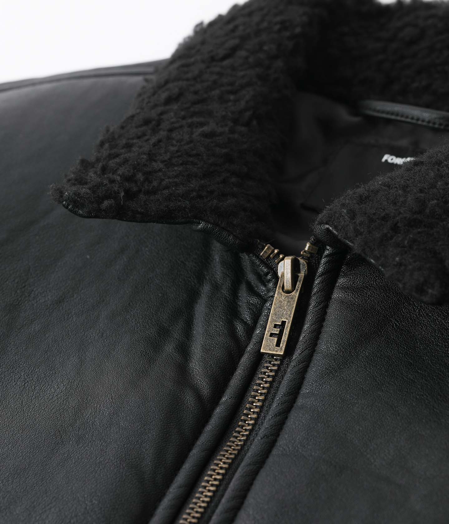 レザージャケット・コート BLANCHA FW24 SHEARLING JACKET (24040.300 BLACK) Leather and shearling jacket in black - Blancha | Mytheresa