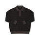 EXPANSION KNIT POLO // BROWN