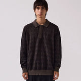 EXPANSION KNIT POLO // BROWN