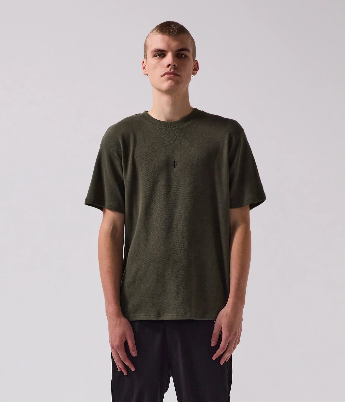 FRANCHISE WAFFLE T-SHIRT // ARMY