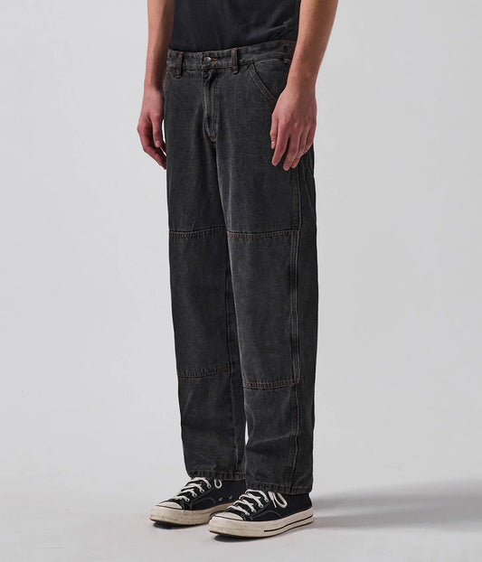 VT DISTEND DOUBLE KNEE PANT // WASHED BLACK