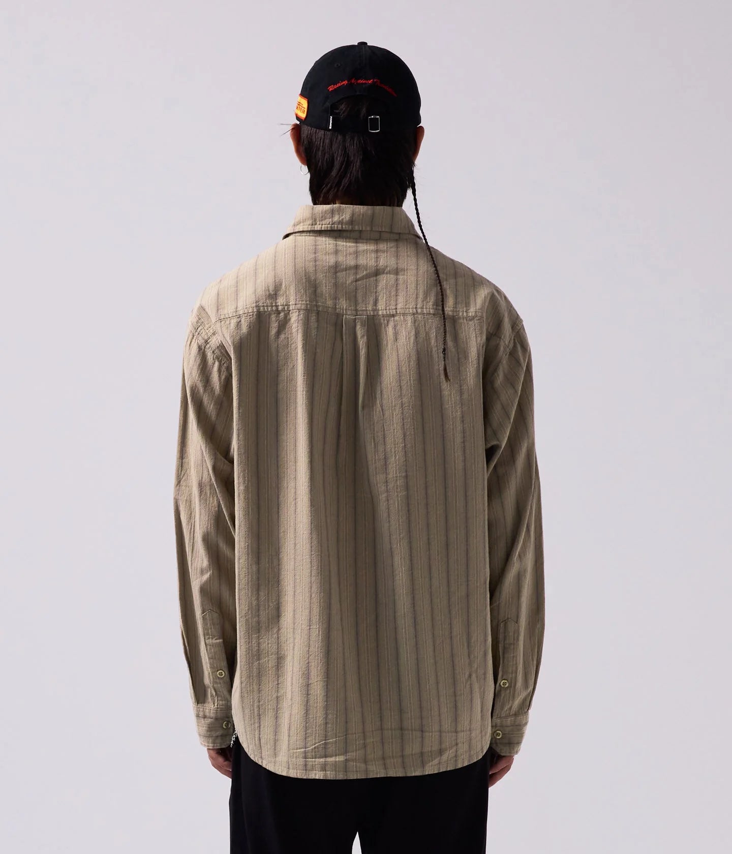 REYNOLDS STRIPED LS SHIRT // MOSS