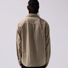 REYNOLDS STRIPED LS SHIRT // MOSS