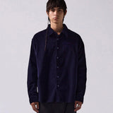 VIVIAN CORD LS SHIRT // NAVY