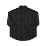 VIVIAN ORNATE LS SHIRT // BLACK/GREY