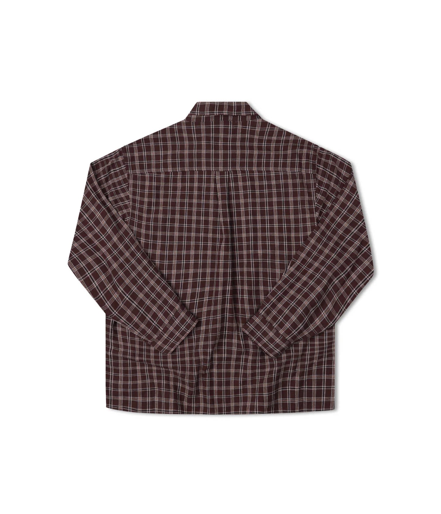 VIVIAN CHECK LS SHIRT // BROWN