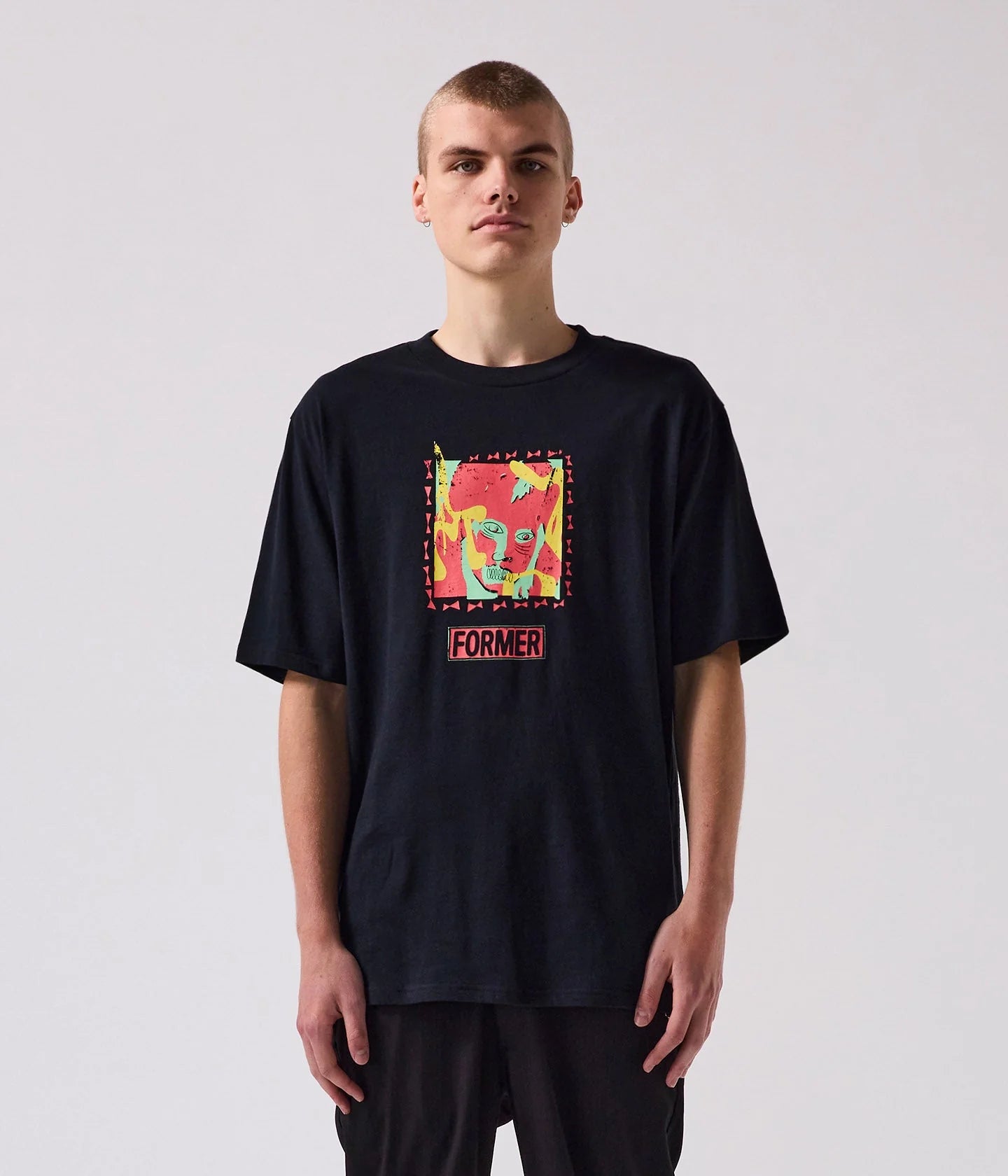 BRACE OVERSIZED T-SHIRT // BLACK