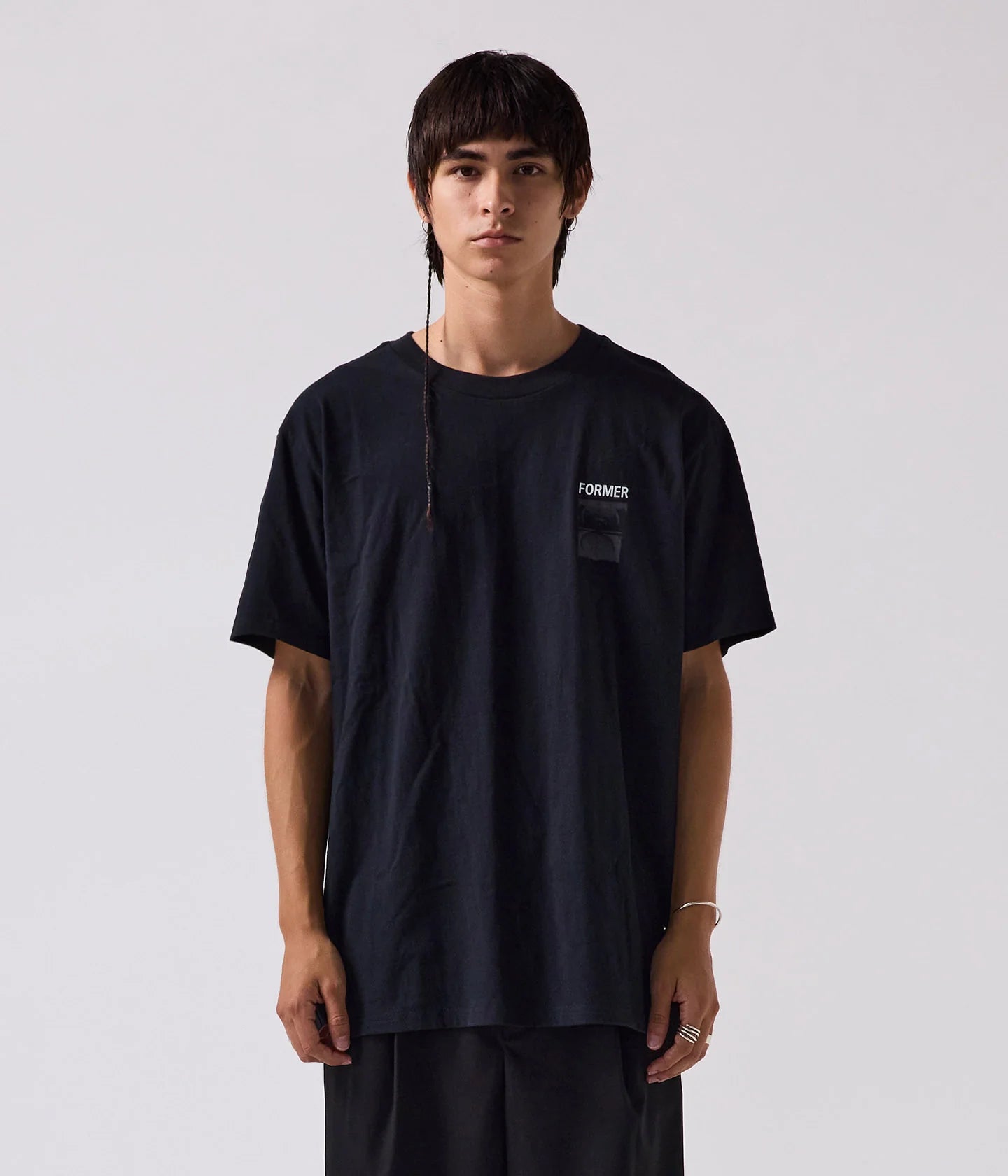 TWO-TONE CRUX T-SHIRT // BLACK