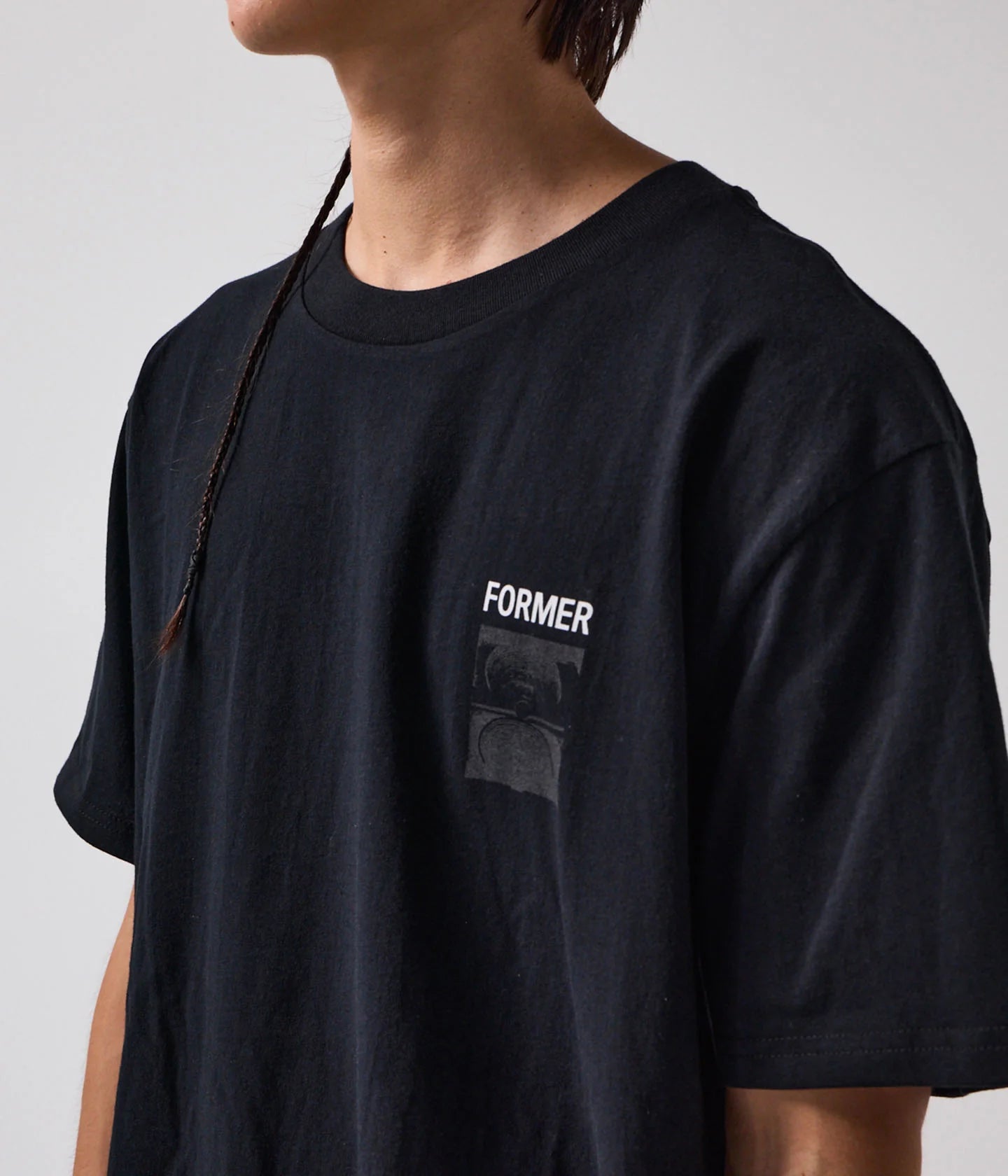 TWO-TONE CRUX T-SHIRT // BLACK