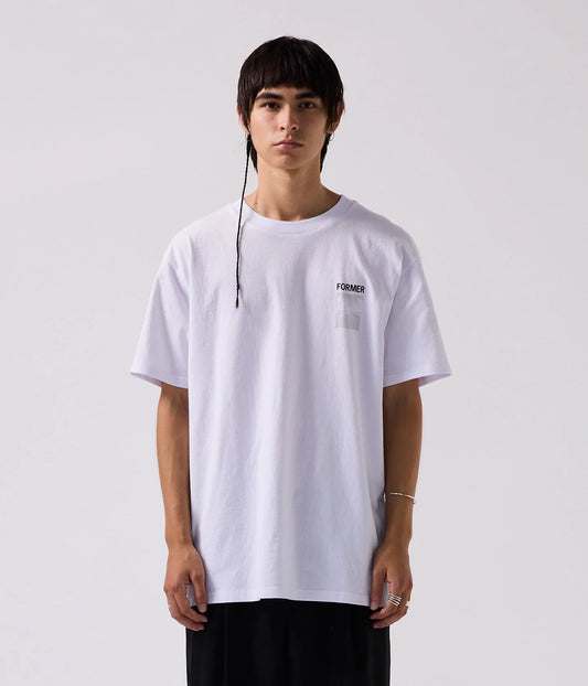 TWO-TONE CRUX T-SHIRT // WHITE