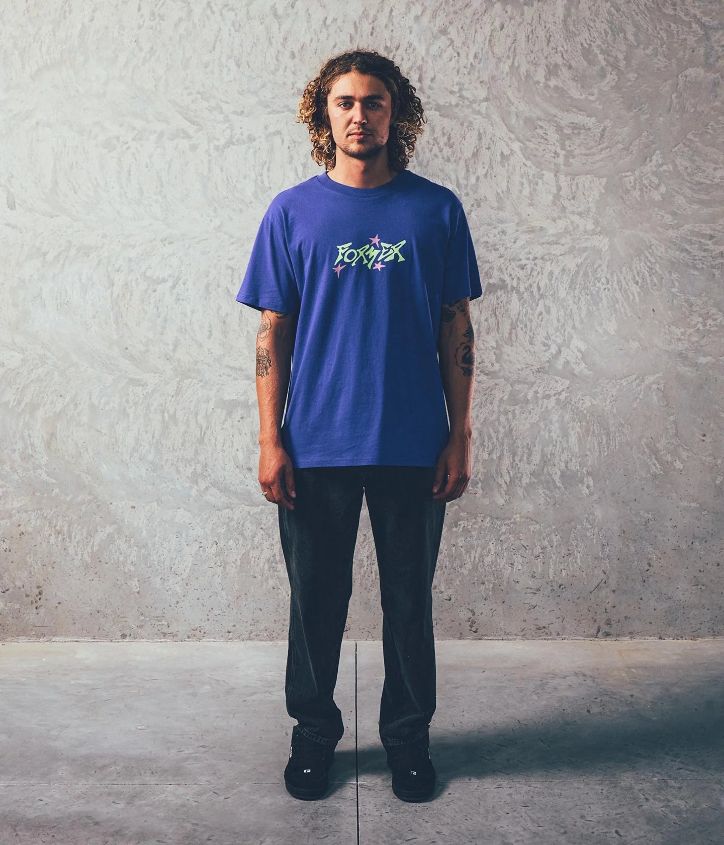 ASTRO T-SHIRT // DEEP COBALT