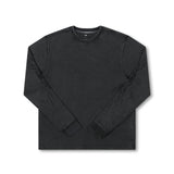SCRAWL LS WAFFLE T-SHIRT // WASHED BLACK