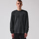 SCRAWL LS WAFFLE T-SHIRT // WASHED BLACK