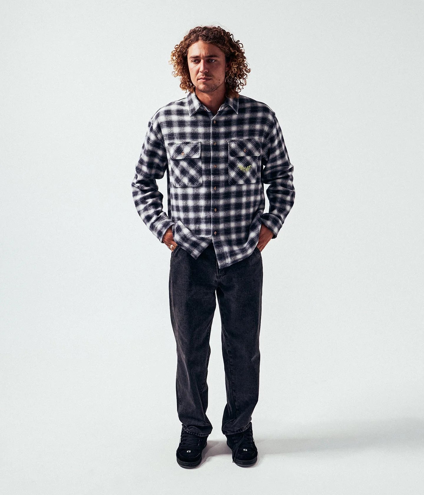 MANNERS PLAID LS SHIRT // TAUPE