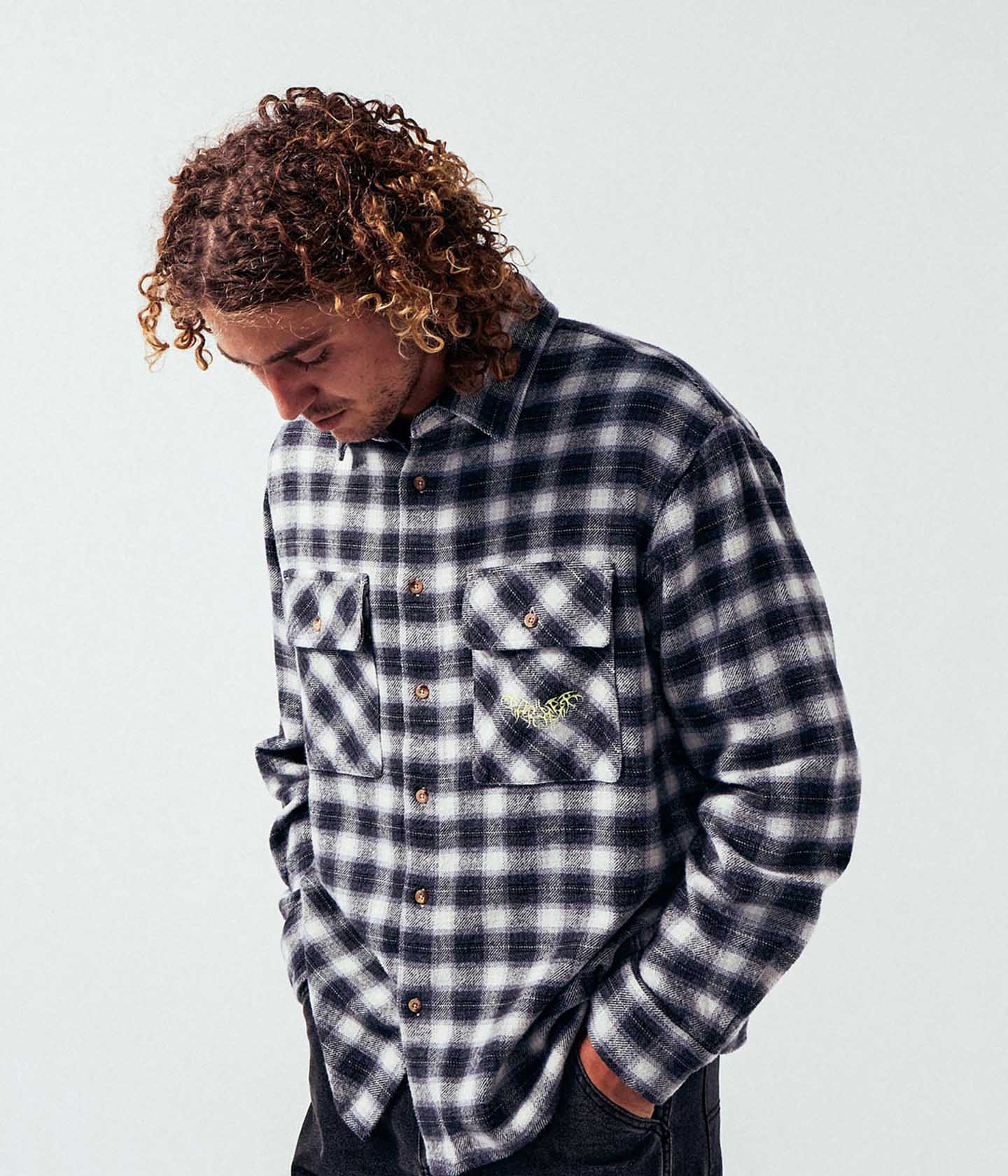 MANNERS PLAID LS SHIRT // TAUPE