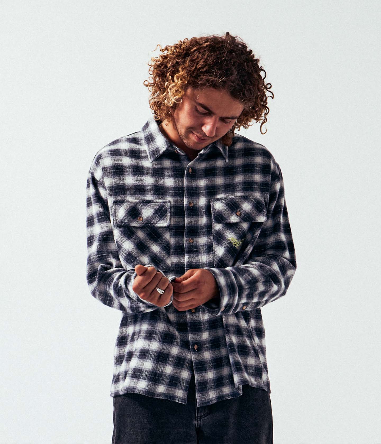 MANNERS PLAID LS SHIRT // TAUPE