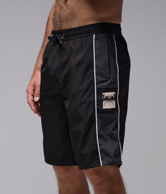 SYSTEM ECLIPSE 20" SWIM TRUNK // BLACK
