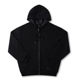 CRUX ZIP-THRU LINED HOOD // BLACK
