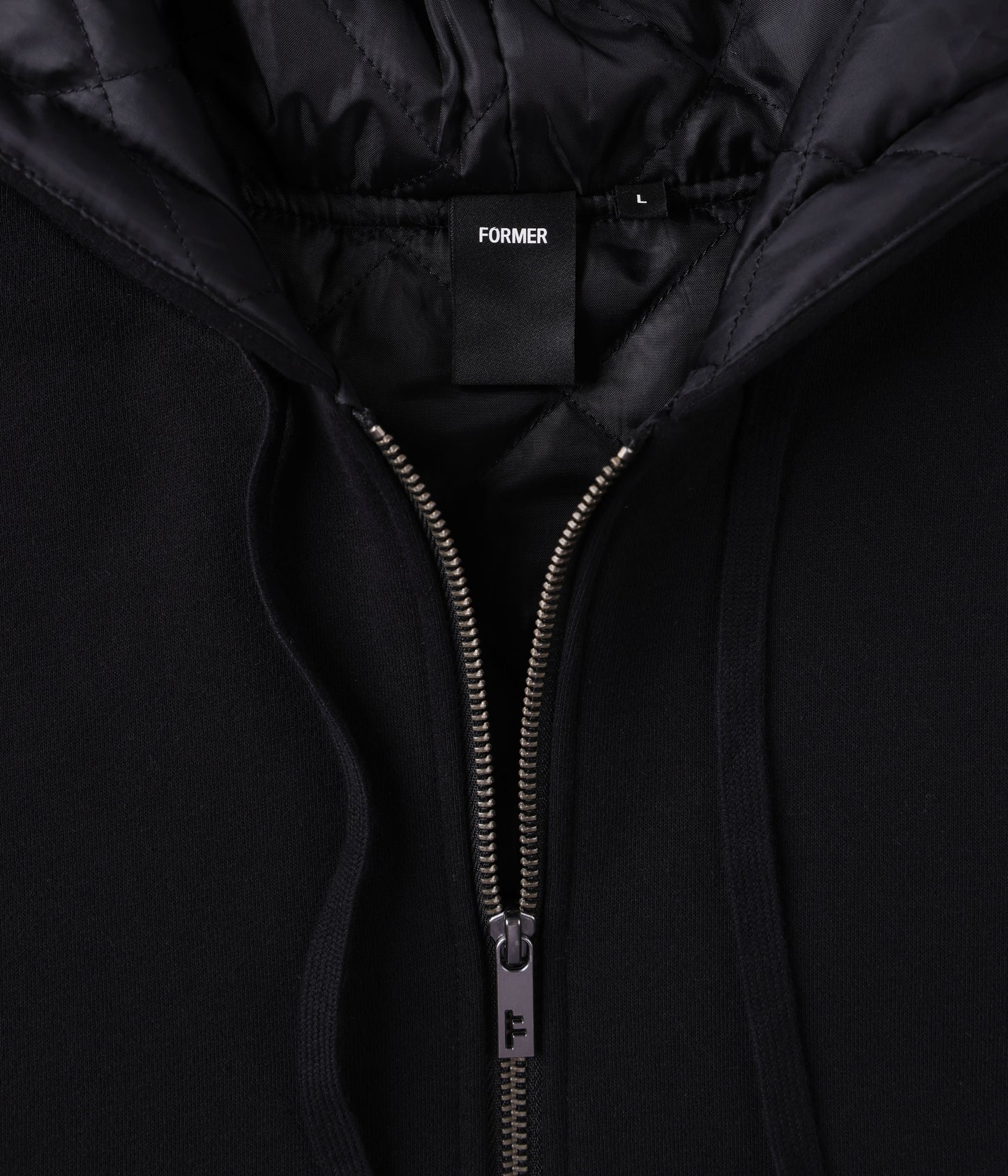 CRUX ZIP-THRU LINED HOOD // BLACK