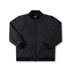 AG VARSITY JACKET // BLACK DENIM