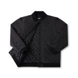 AG VARSITY JACKET // BLACK DENIM