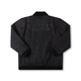 AG VARSITY JACKET // BLACK DENIM