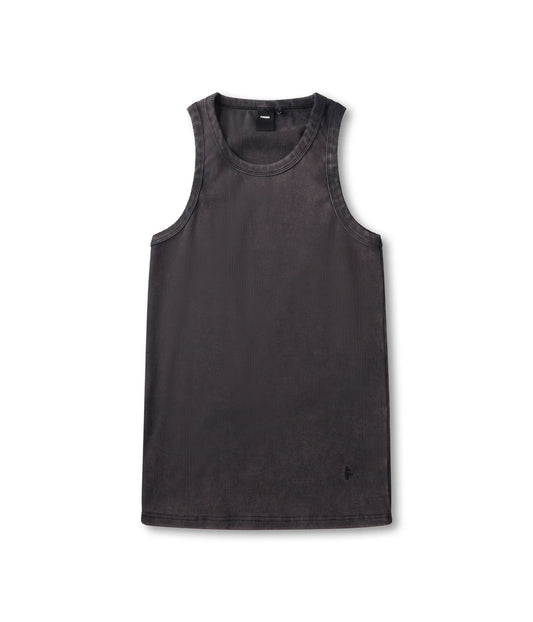 ACID RIB SINGLET // WASHED BLACK