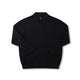 FRANCHISE LS KNIT POLO // BLACK