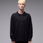 FRANCHISE LS KNIT POLO // BLACK