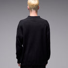 FRANCHISE LS KNIT POLO // BLACK