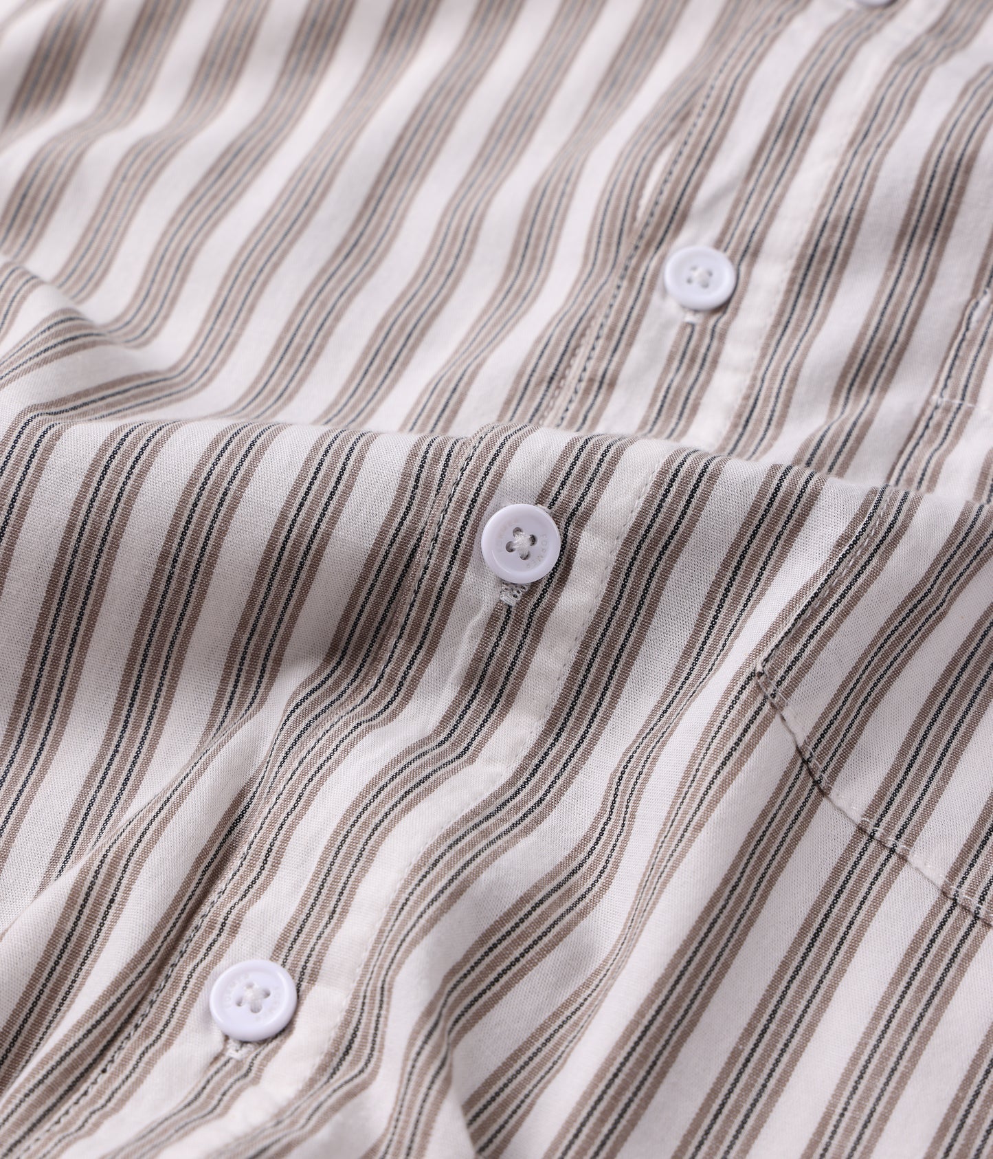 REYNOLDS STRIPE SS SHIRT // CHOC