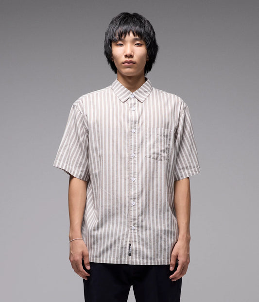 REYNOLDS STRIPE SS SHIRT // CHOC