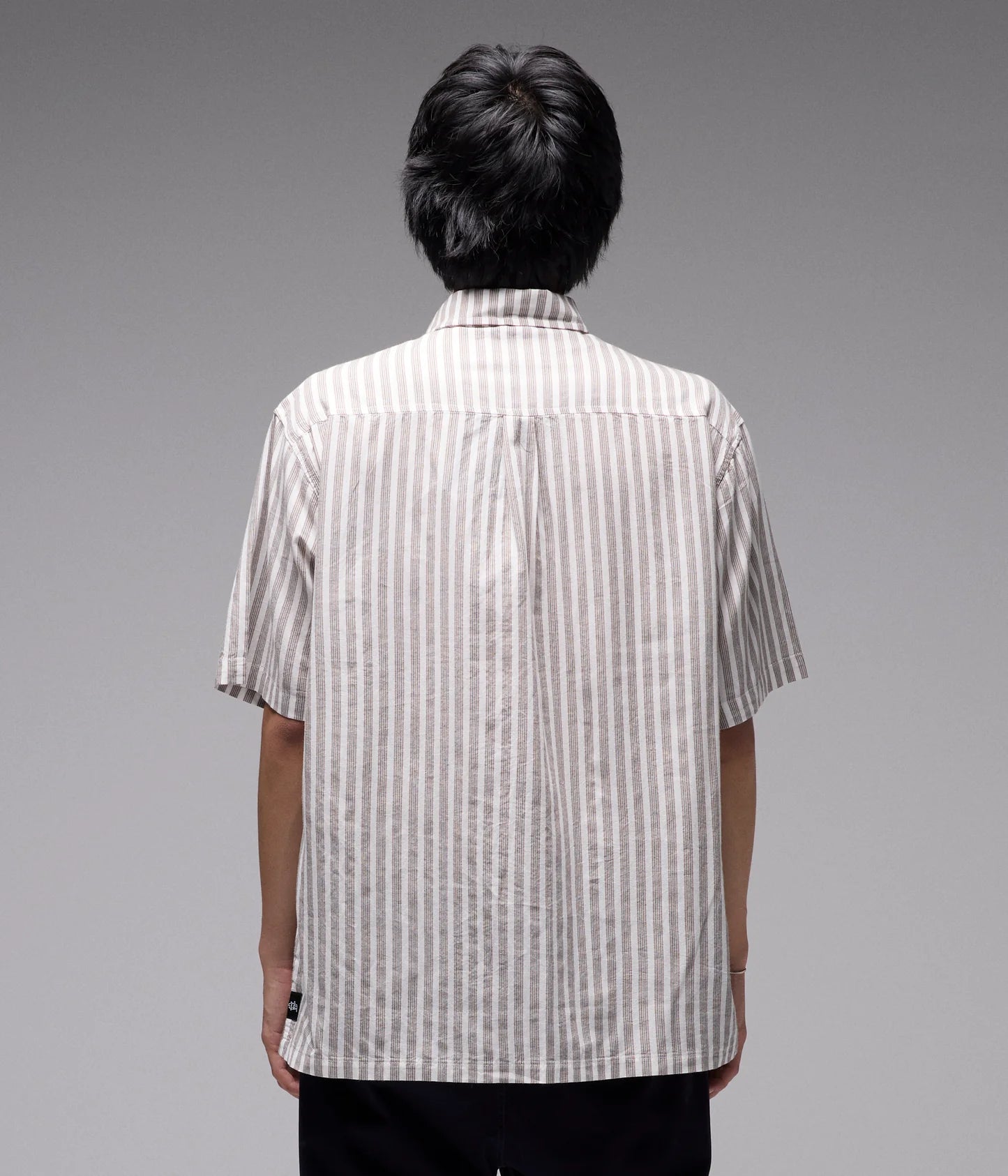 REYNOLDS STRIPE SS SHIRT // CHOC