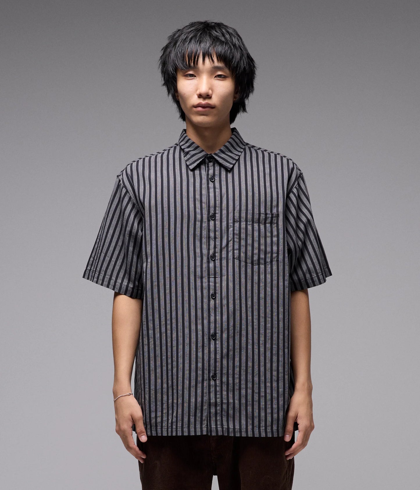 REYNOLDS STRIPE SS SHIRT // MIDNIGHT