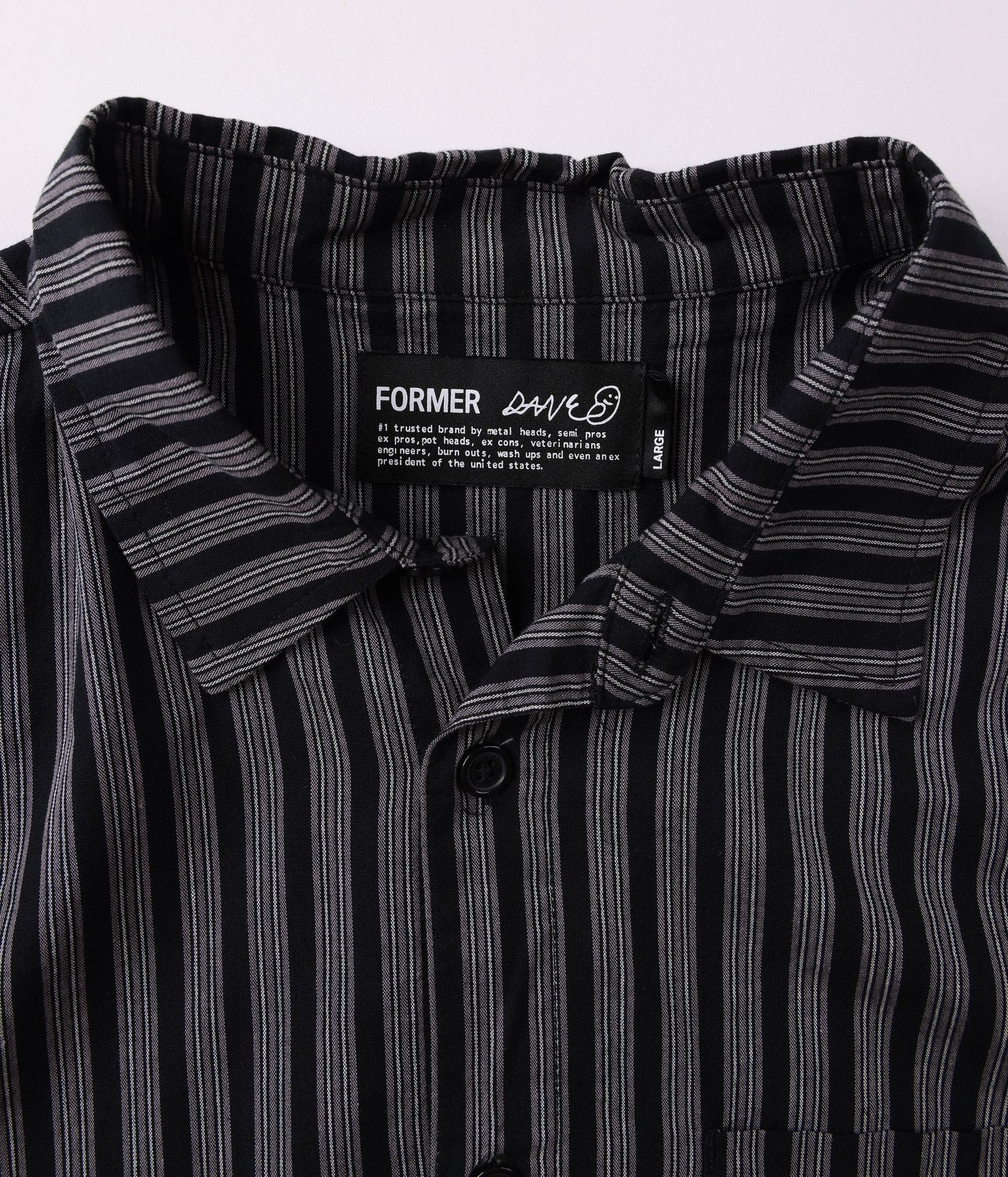 REYNOLDS STRIPE SS SHIRT // MIDNIGHT