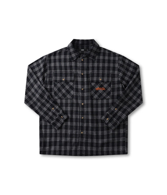 VIVIAN FLANNEL LS SHIRT // BLACK