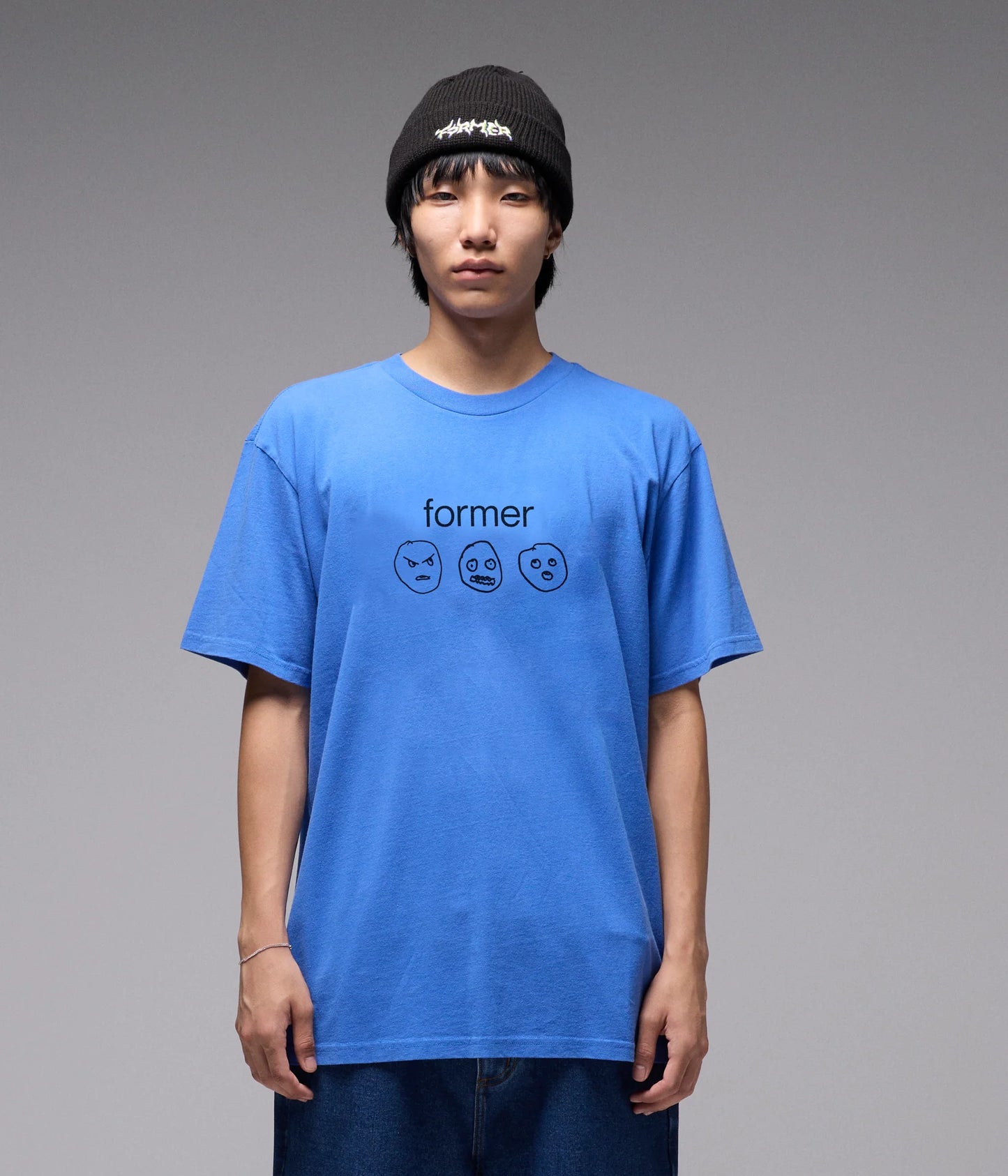 OSCILLATING T-SHIRT // WASHED COBALT
