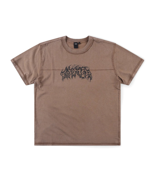 PRAISE T-SHIRT // WASHED CHOC