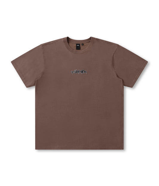 PROSCRIPTION T-SHIRT // WASHED CHOC