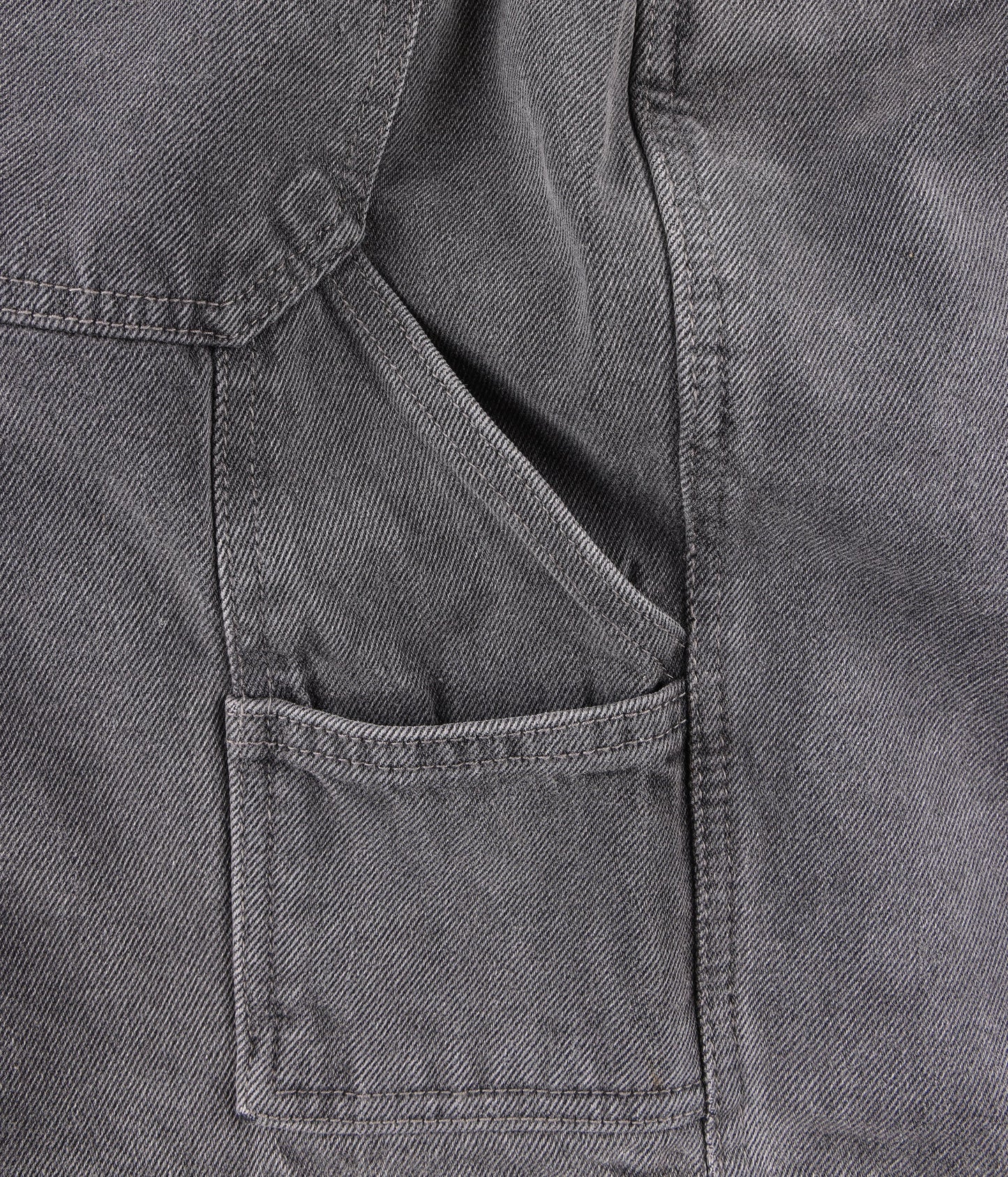 DISTEND VT DENIM 20.5" CARPENTER SHORT // WASHED GREY