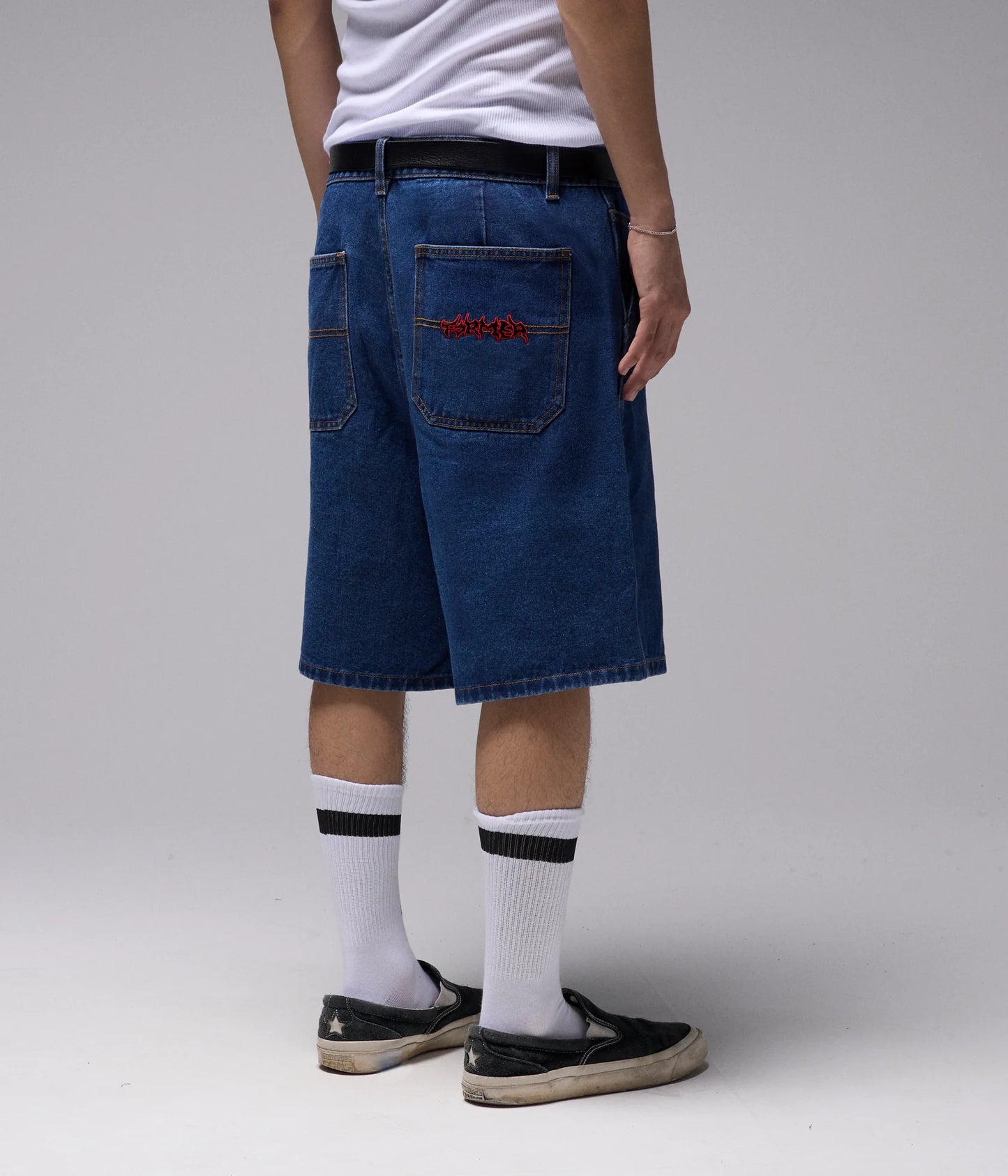 REYNOLDS PROSCRIPTION DENIM 21" WALKSHORT // DARK BLUE