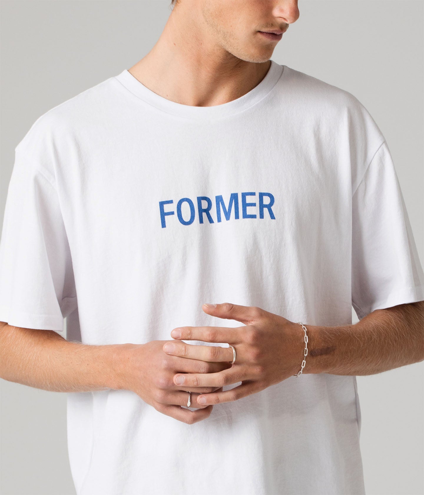 LEGACY T-SHIRT // WHITE/COBALT – FORMER MERCHANDISE | JAPAN
