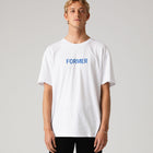 LEGACY T-SHIRT // WHITE/COBALT