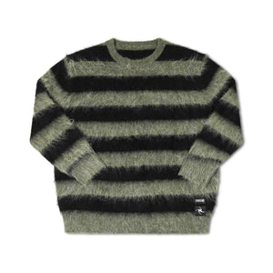 DION STRIPE KNIT // BLACK