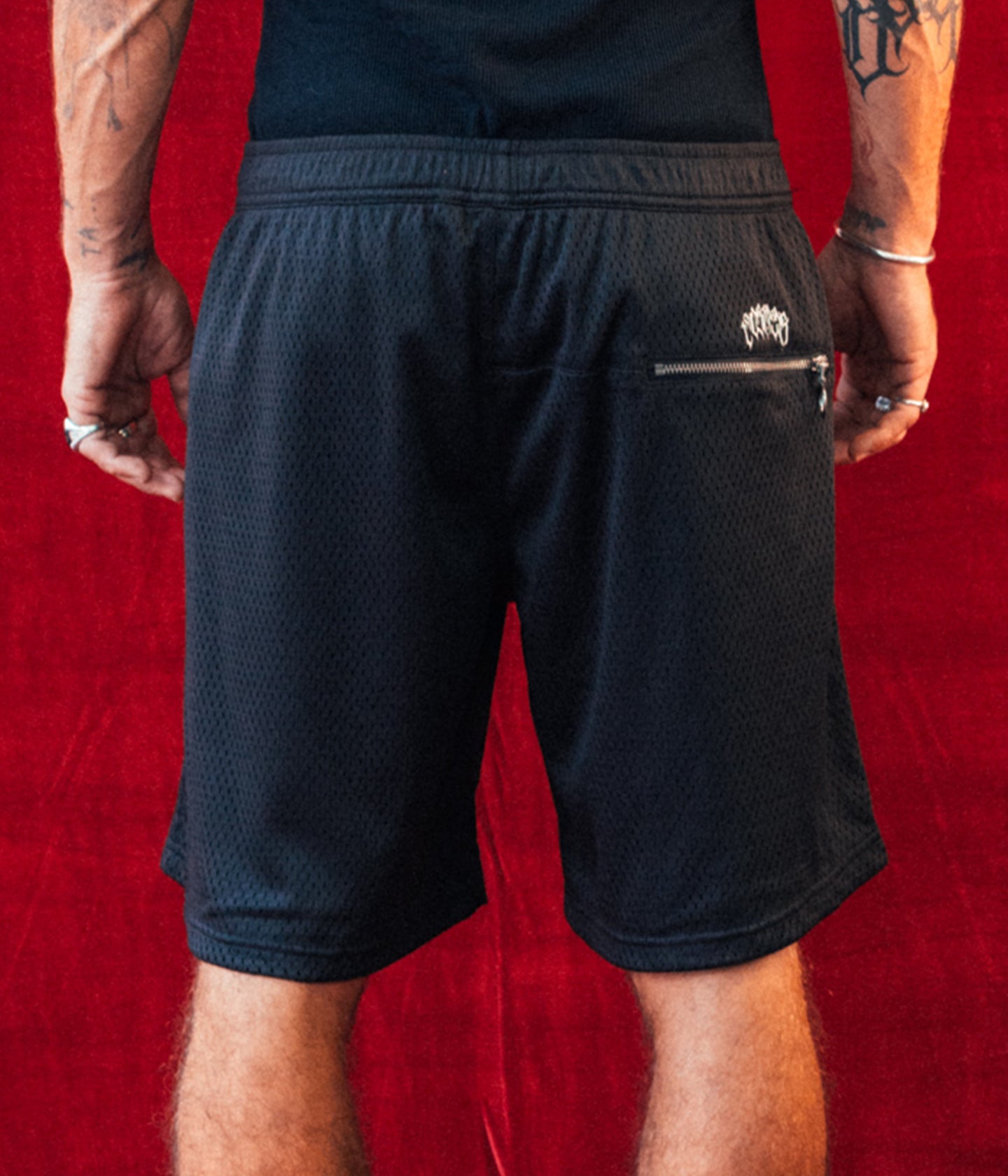 COMBAT STAR MESH WALKSHORT // BLACK