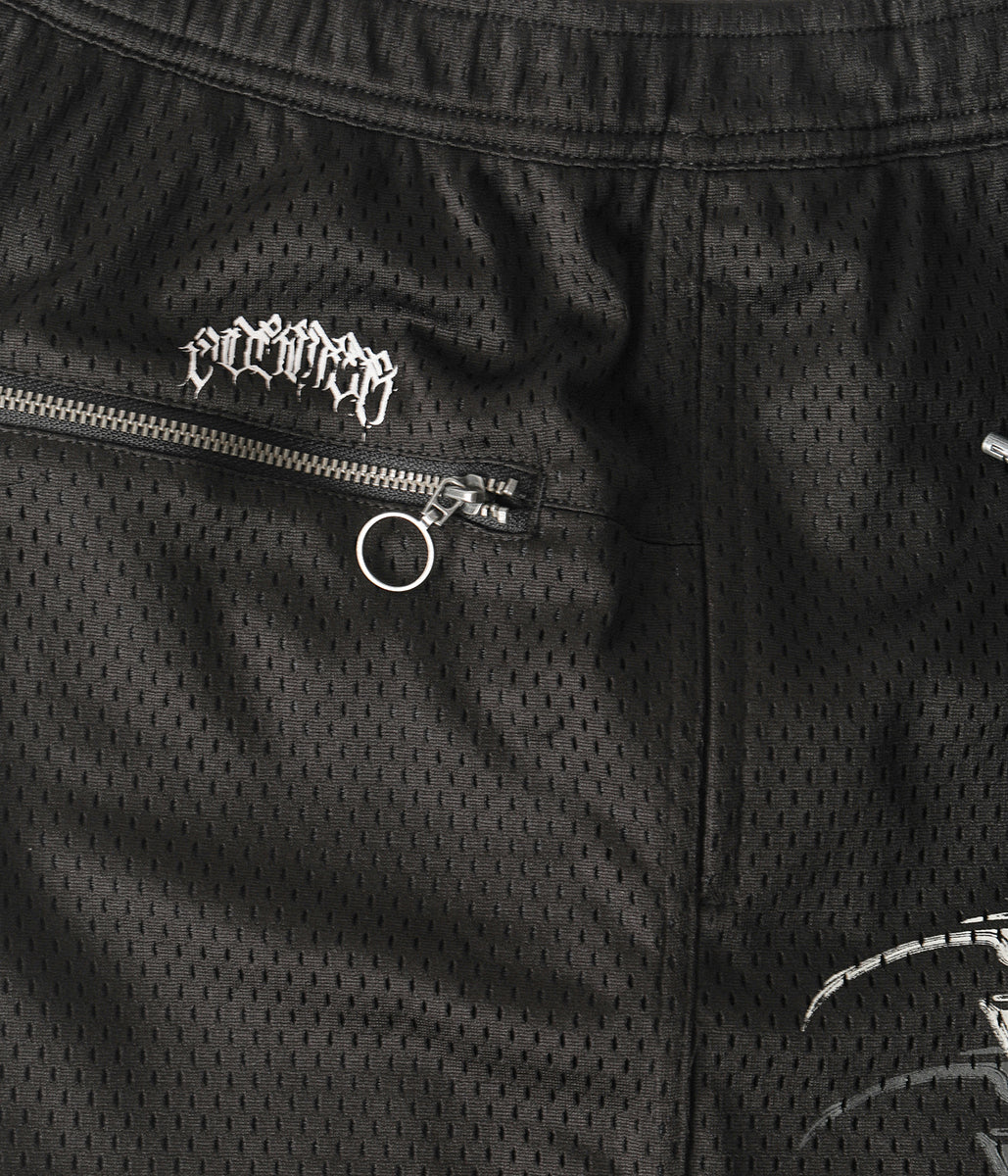 COMBAT STAR MESH WALKSHORT // BLACK