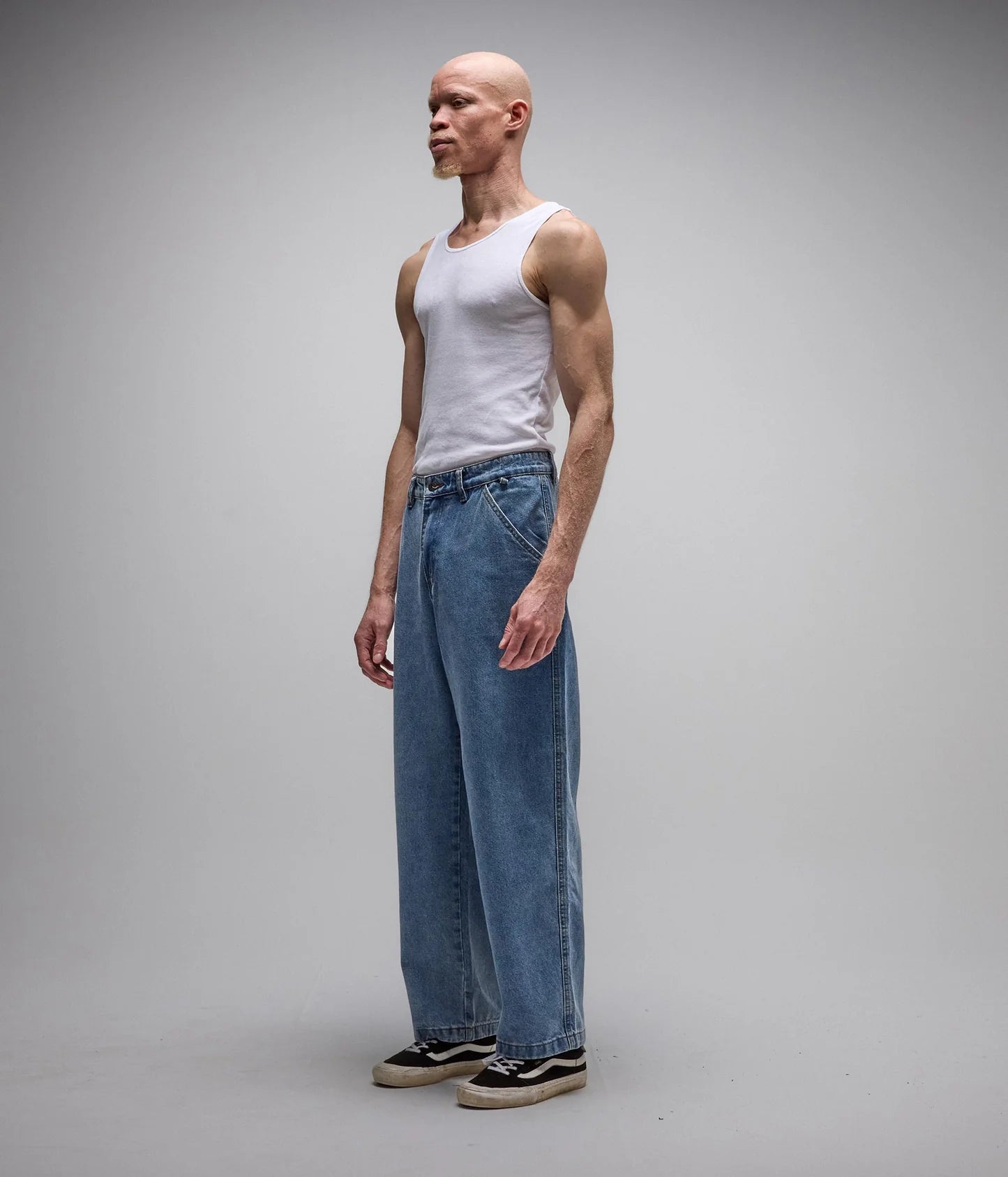 REYNOLDS DENIM PANT // MID BLUE