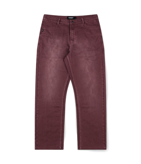 AG DENIM PANT // MAROON