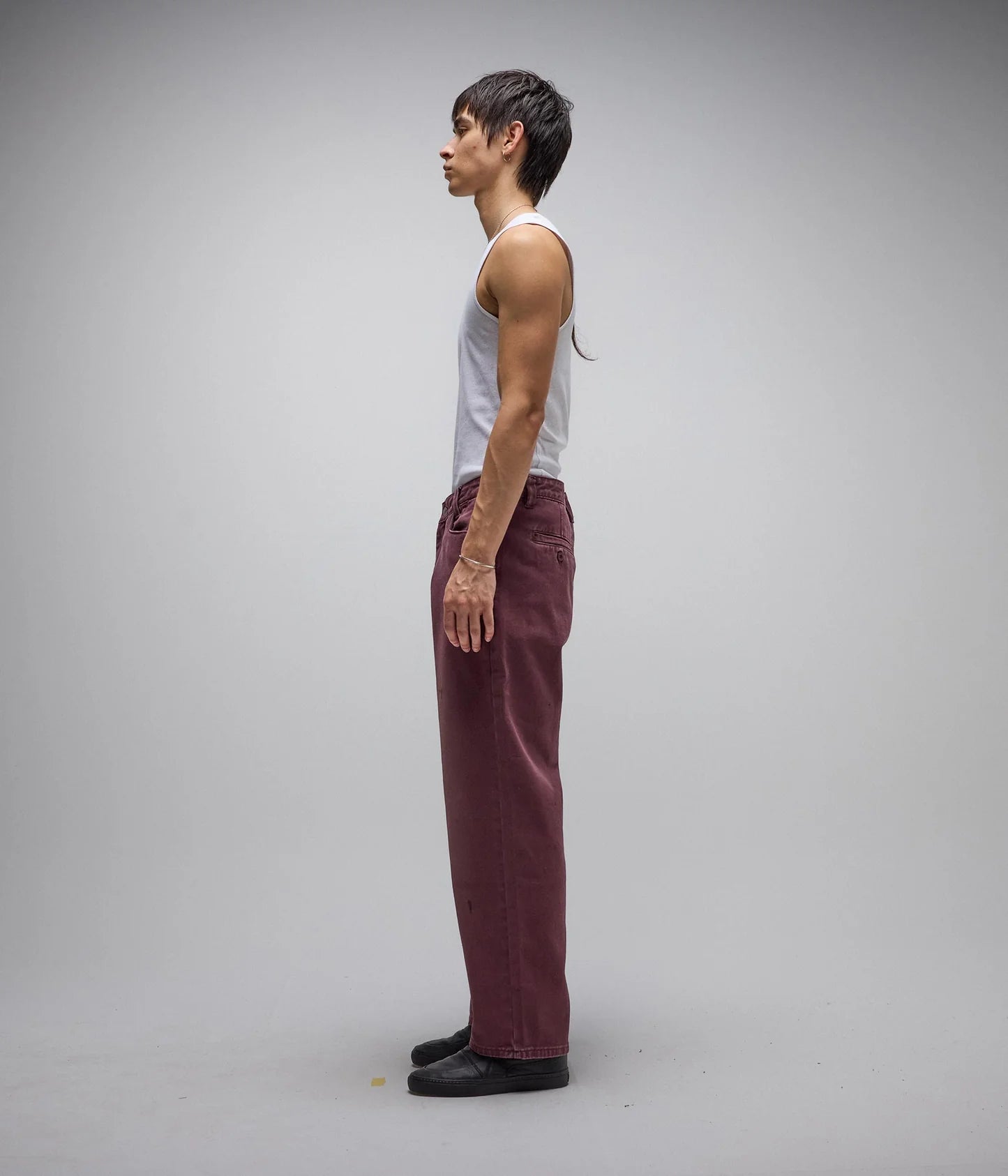 AG DENIM PANT // MAROON
